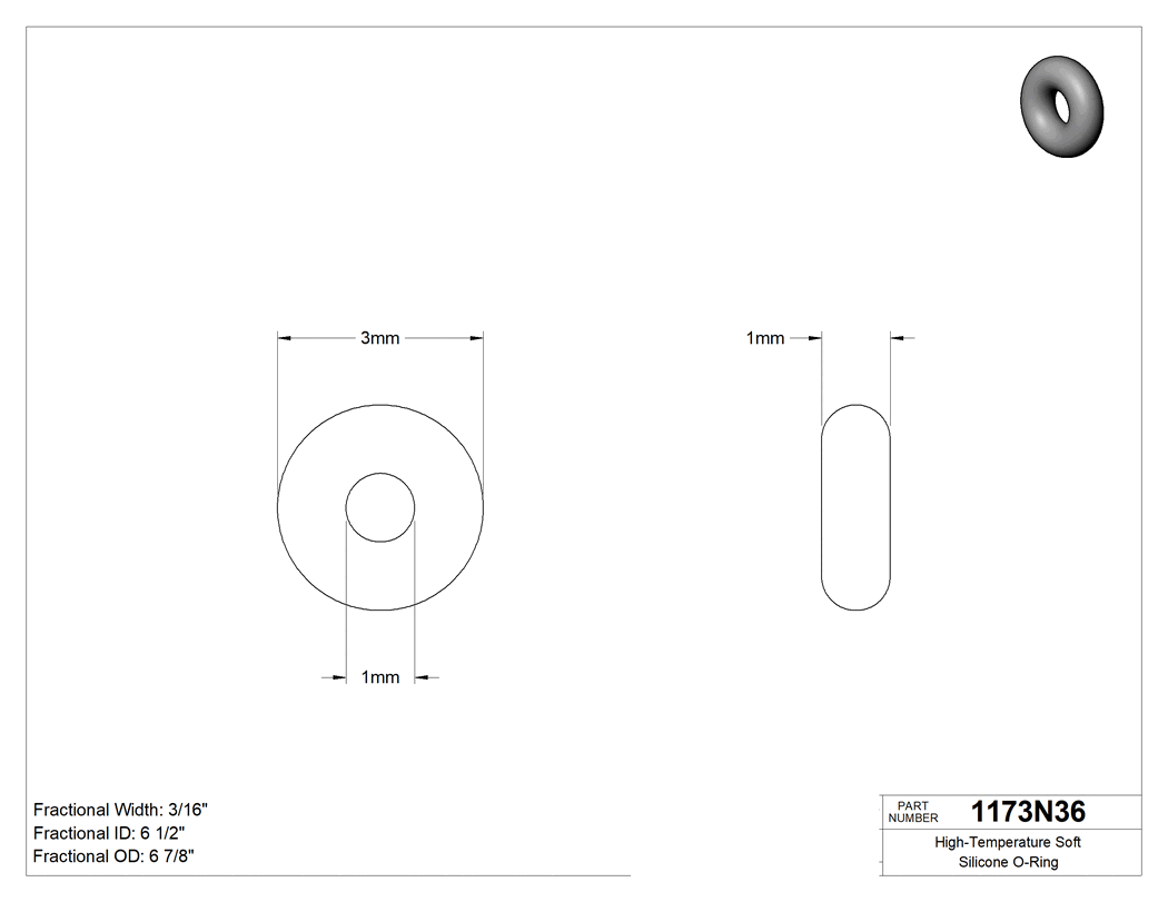 Technical drawing - 1173N36